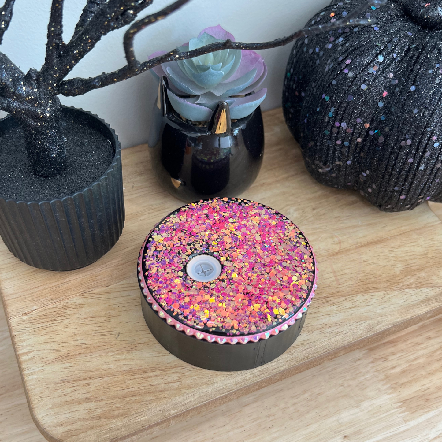 Bamboo Glitter Lids