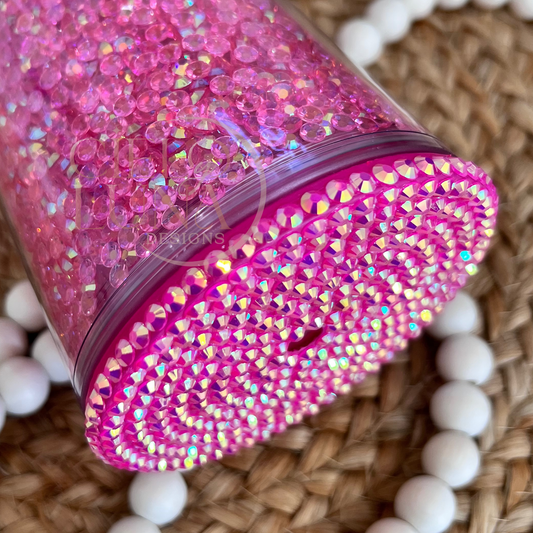 Hot Pink Rhinestone Snowglobe