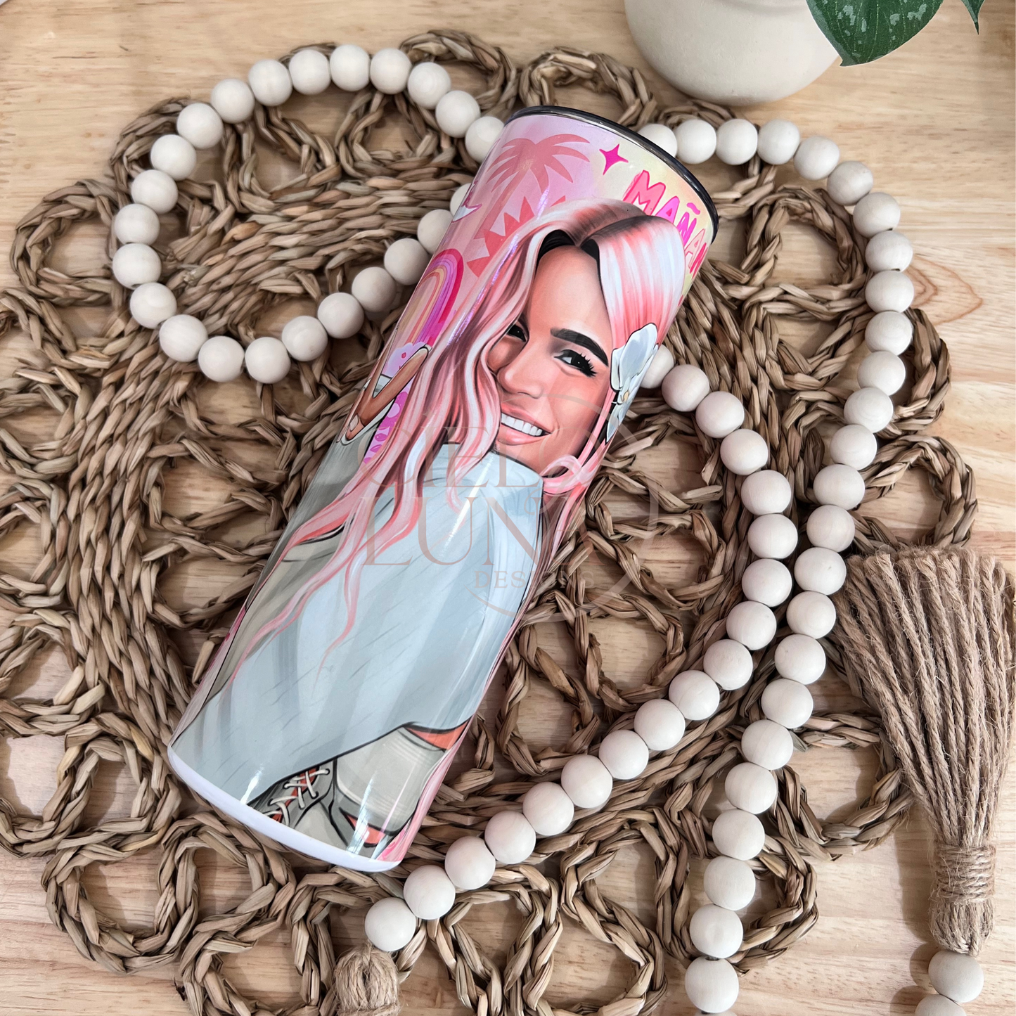 Pink Hair Don't Care Tumbler 20oz