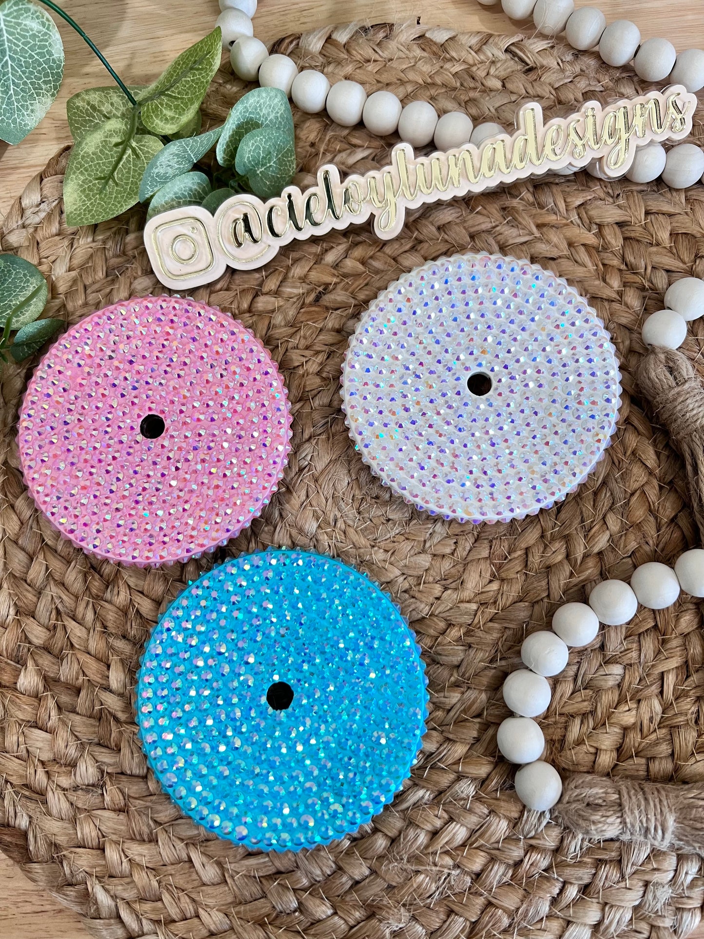 Acrylic Bling Lids