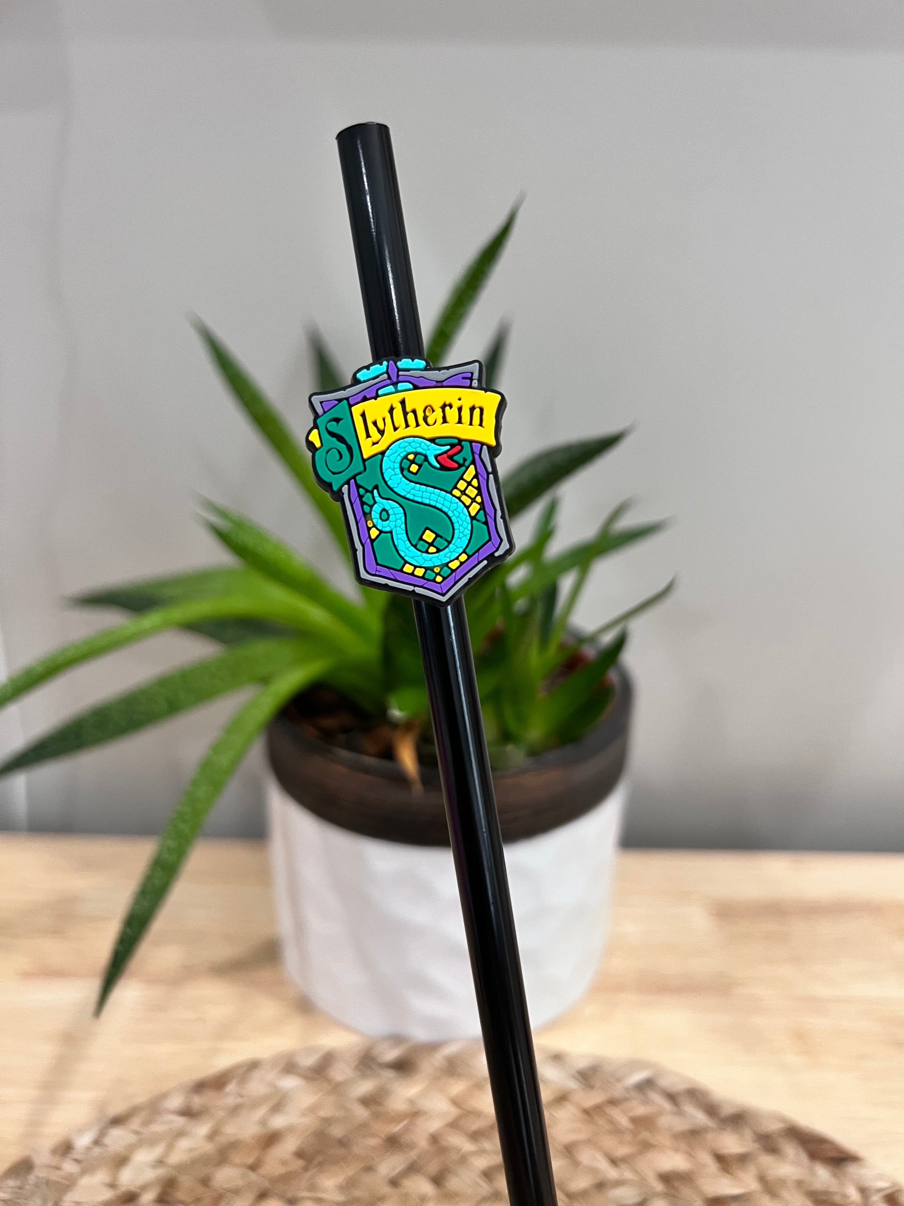 Slytherin straw topper Harry Potter